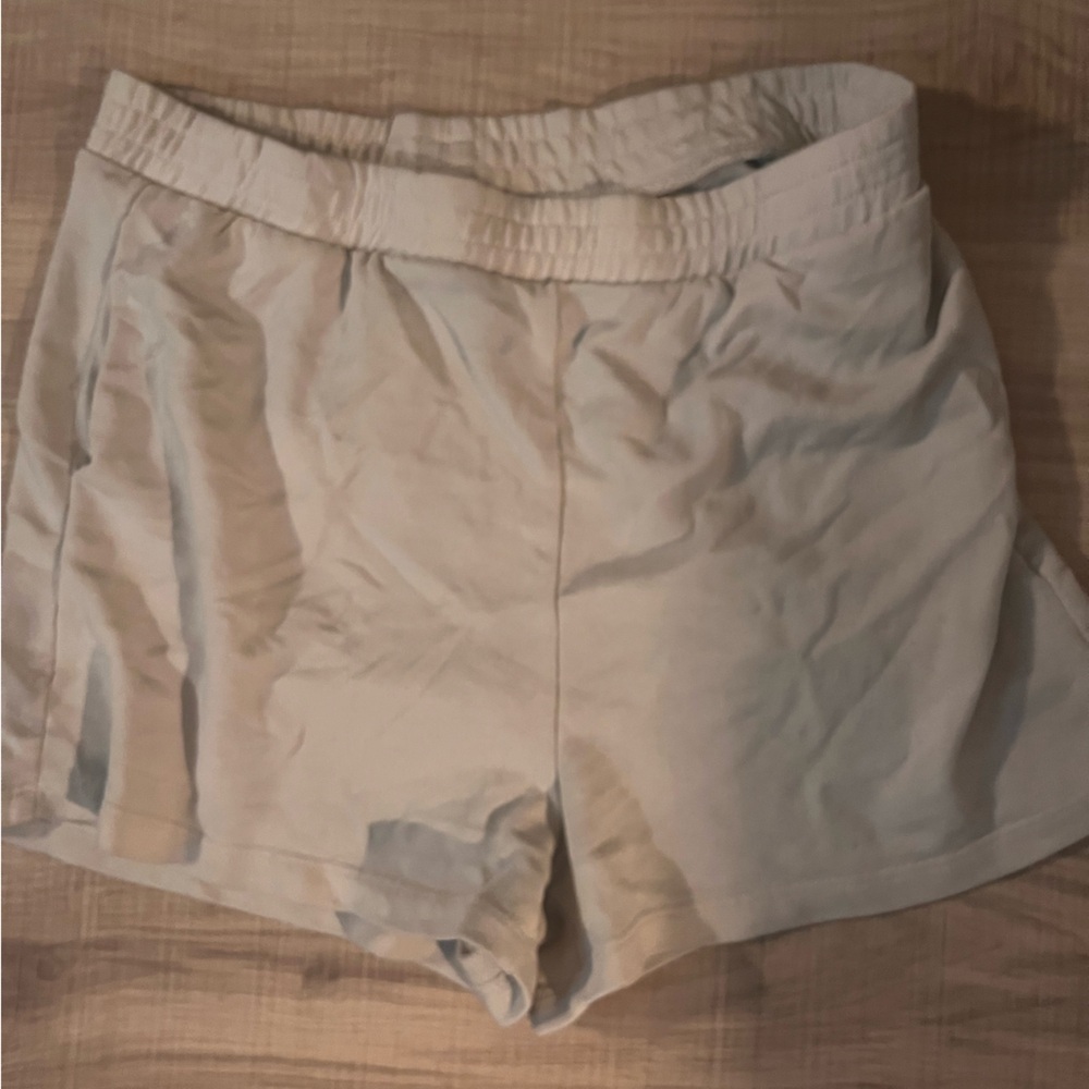 Garage Cream Athletic Shorts